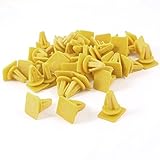 プラスチックリベットファスナーイエロー50個の自動フェンダープッシュ