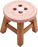CHILD?S BUTTON STOOL IN PINK. BEAUTIFUL SHABBY CHIC STYLE STOOL by baby