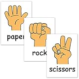 フラッシュカード【じゃんけん】■B５サイズ■ 英語カード.com Flashcards, English word cards (Rock, paper, scissors) ■B5 size■