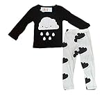 (ビグッド)Bigood 赤ちゃん かわいい ベビー 長袖 Ｔシャツ ロングパンツ 上下 2点セット セットアップ 出産祝い プレゼント（90）