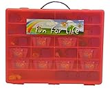 Shopkins Compatible Organizer Pink/Strawberry by Fun For LifeTM- Organizer Fits Up Approx 220 Charac