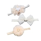 BIANHUAN ヘアバンド ベビー ヘアバンド あかちゃん ベビーヘアバンド 3点セット 赤ちゃん ヘアバンド ヘアアクセサリー キッズ 出産祝い 髪飾り リボン 赤ちゃん かみかざり カチューシャ