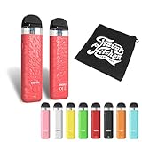 【4】 aspire minican4 POD kit アスパイア ミニカン 4 ＋FlavorKitchenオリジナルミニポーチ/VAPE（ベイプ） スターターセット 電子タバコ (Red)