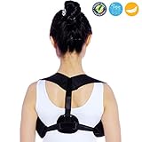 男性の背もたれ姿勢補正器 - 女性のための調節可能な肩姿勢補正器ブレース - 鎖骨支持のための医療姿勢ブレース