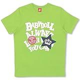 ベビードール デニムワッペンTシャツ 男女兼用 M イエローグリーン