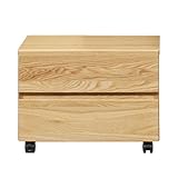 ナチュラル／Lebul プリンターワゴン ワゴン 収納 木製 天然木 シンプル ナチュラル ブラウン キャスター付