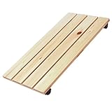 【ノーブランド品】キャスター付き すのこ 幅75cm×奥行37cm