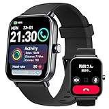 スマートウォッチ iphone対応 通話機能付き Alexa対応,メッセージ通知 アンドロイド対応 100+運動モード 歩数/カロリー消費/