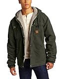 CarharttメンズBig & Tall Sherpa Lined Sandstone Hooded Multi Pocket Jacket j284 US サイズ: 3L カラー: グリーン