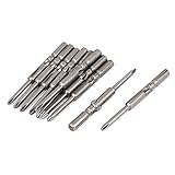 uxcell　プラスドライバービット　マグネット　PH1　5mmラウンドシャンク　10本入り