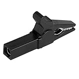 Eboxer　ワニ口クリップ　テスト　 測定ケーブル　高精度　作業用　黒と赤　２つの色を選ぶことができる(ブラック)