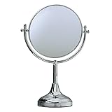 Gatco 1440C 15-Inch by 8-Inch Magnified Table Mirror, Chrome