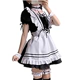 [cyuty] メイド服 コスプレ セクシー エッチ コスプレ セクシー コスプレ エッチ セクシー メイド服 コスプレ仮装 ホワイト+ブラック ハロウィン仮装 セット 初心者向け ハロウィン用