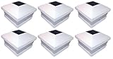 Tricod PL245 Plastic White Square Post Fence Mount, 6-Pack [並行輸入品]