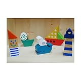 木のおもちゃ　エド・インター　つみコレシリーズ♪マリンパーク
