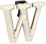 Monogram Letter W Door Knocker - Nickel Silver by Michael Healy Designs