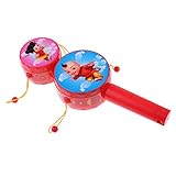 MagiDealキッズ音楽おもちゃプラスチックRattleドラムパーカッションおもちゃHand Fun Gift for Baby Toddler – B