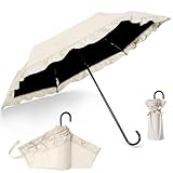 折りたたみ傘 日傘 uvカット 100 遮光 晴雨兼用 超軽量180g 耐風 無地レース レディース コンパクト折り畳み日傘 紫外線遮断 持