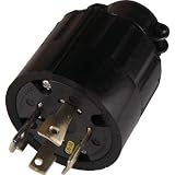 アメリカン電機:アメリカン電機 引掛形 ゴムプラグ 接地3P30A250V 4322R-L15 型式:4322R-L15