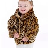 MudPie｜マッドパイ レパードファーコート Leopard Faux Fur Coat 12-18Months（75） [並行輸入品]