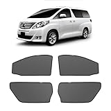 新型 アルファード ヴェルファイア 20系 メッシュカーテン マグネット式 遮光 換気 サイドバイザー 車用 ALPHARD VELLFIRE 20 サンシェード 車種専用設計 虫除け 折り畳み式 日除け アクセサリー カスタム パーツ 4枚