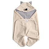 Domybest ベビーバスタオル 空調ブランケット 体拭き ベビー 赤ちゃん 子供 フード付き 柔らかく かわいい 吸水速乾 プレゼント 出産祝い