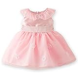 (キャサリンコテージ)Catherine Cottage ベビードレス 妖精のようなオーガンジーとお花のカラーべビードレス 90cm ベビーピンク