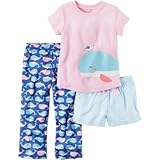 Carter's(カーターズ) 3ピースジャージパジャマ ピンク パジャマ 24ヶ月【並行輸入】