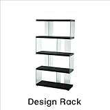 モダンなデザインのラック おしゃれなカフェのインテリアなどにも ブラック