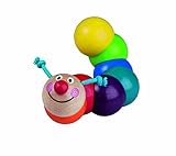 手作り木製Caterpillar Clutchingビーズ、Rattle、Teether Montessori toy- Bobo (ハンドメイドのヨーロッパ)