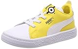 [プーマ] ベビーシューズ ミニオンズ バスケット BS AC インファント プーマ ホワイト/プーマ ブラック/ダンデライオン(01) 14 cm