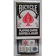 IPC社 BICYCLE(バイスクル) ライダーバック 黒/ポーカーダイス(5個) セット