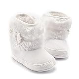 AmazingDeal ベビーシューズ スノーブーツ 乳幼児 暖かい 滑り止め ファーストシューズ 防寒 軽い 女の子 男の子 柔らかい 赤ちゃん 歩きやすい インドア (11, ホワイト)