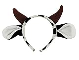 Kid's Plush Spotted Cow Ear Soft Headband [並行輸入品]
