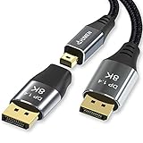DGHUMEN Mini DisplayPort-DisplayPort 変換ケーブル 8K Mini DP-DPケーブル ミニディスプレイ