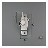 三協アルミ 補修部品 窓 サッシ 部品 引違い窓 (右勝手) クレセント(3K0361R0-SI) *製品色・形状等仕様変更になる場合があります*