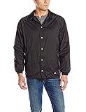 Dickies Men's Snap Front Nylon Jacket Black Medium [並行輸入品]