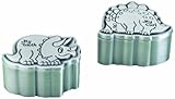 Lillian Rose Pewter Tooth and Curl Box, Dinosaur, 2, 2 Count by Lillian Rose