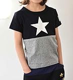 (ポスター) POSTAR バイカラー箔プリントTEE　ブラック　130cm