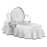 C?lin C?line Zach 304.68 Moses Basket with Canopy White / Grey / Parma by C?lin C?line