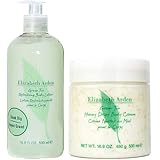 エリザベスアーデン Elizabeth Arden グリーンティー ハニードロップ ボディクリーム 500mL ＋ ボディローション 500mL】 並行輸入品 2個アソート [並行輸入品]