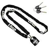 リード工業(LEAD) GD-2506 チェーンロック南京錠付 ブラック GD2506