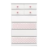 アルファタカバ ディズニー家具シリーズ シンプルミッキー 80cm幅6段 ピンク