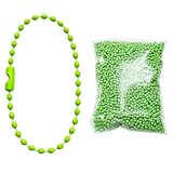 ボールチェーン キーホルダー 100本 アクセサリー グリーン 12cm 直径2.4mm ハンドメイド DIY NYANDELMO ND-0045-R05-GR