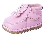 (ラボーグ) La Vogue ベビー 子供靴 ブーツ ボア付き 皮靴 赤ちゃん 新生児 出産祝い 歩行サポート 中綿シューズ 女の子 あったか 可愛い (11.6cm, Aピンク)