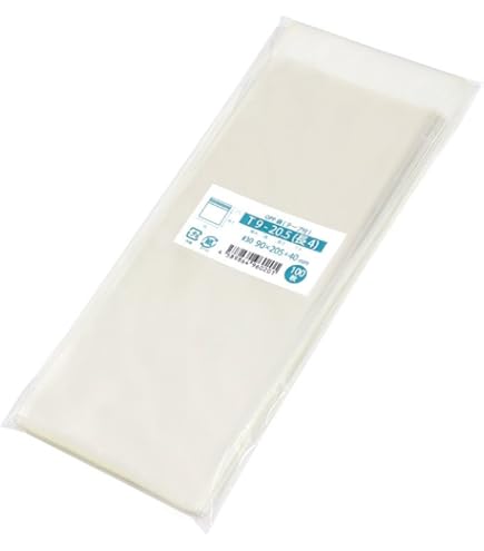 Amazon | OPP袋 テープ付 国産 100x200mm 100枚 [M便 1/5] T10-20