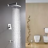 LightInTheBox ®現代クローム真鍮仕上げバスルーム洗面所Rainfallシャワーセットシャワーヘッド。亜鉛合金シャワーハンドル含ま