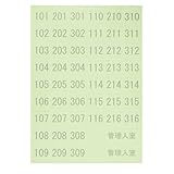 パナソニック クリアスFF アパート 集合住宅用オプション 部屋番号シール CTC25111