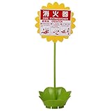 加納化成 消火器設置台プラスチック製 ひまわり      黄色+緑色 10型1本用 H-1-Y