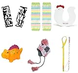 ラヴィギフト6点セットベルトカバー メトロ マシュマロ ニワトリ 恐竜A 帽子アーガイル ホルダーW lv-g07‐02